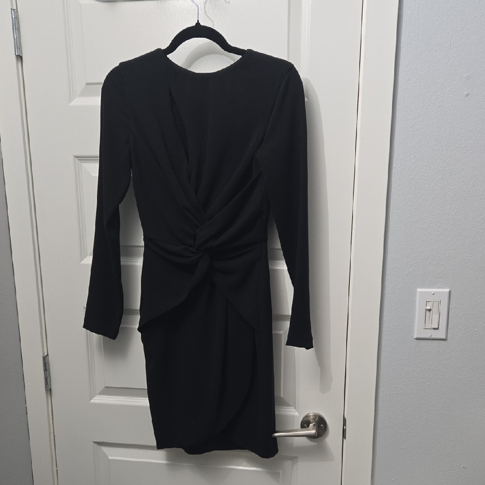 Dress the Population Black Long Sleeve Dress